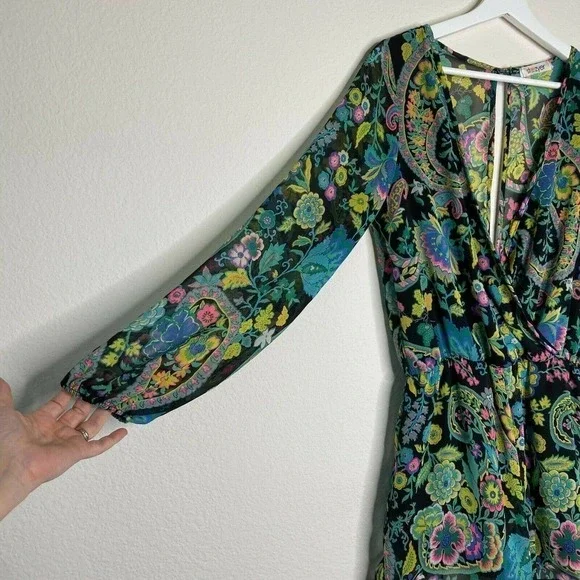 Steezyer Floral Lined Long Sleeve Romper - Picture 3 of 10